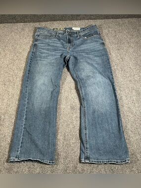 Tk Axel Slim Boot Jeans 36x28 Y2K Denim Medium Wash Cowboy Western